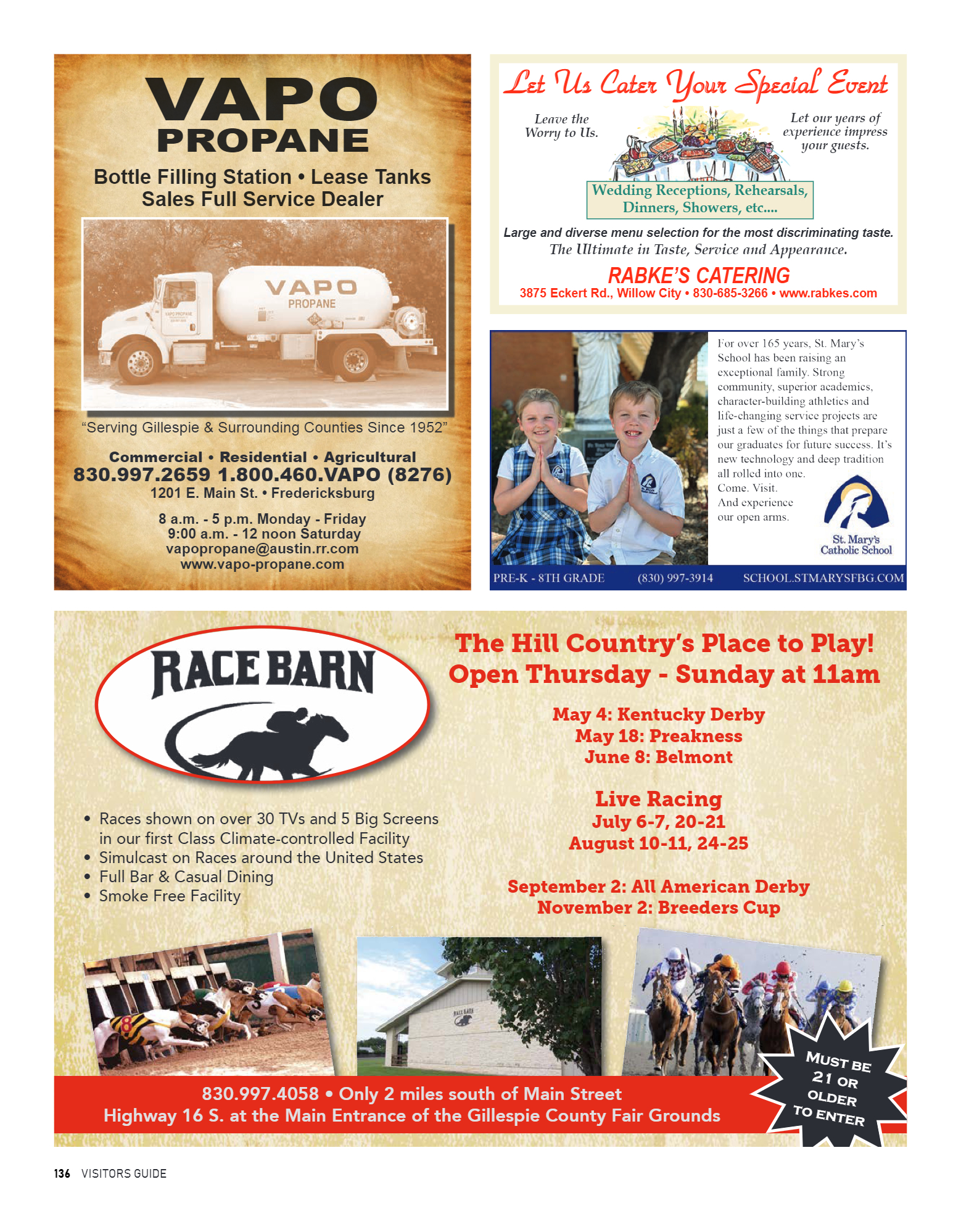 GoFredericksburg Visitors Guide Spring / Summer 20 - page 136