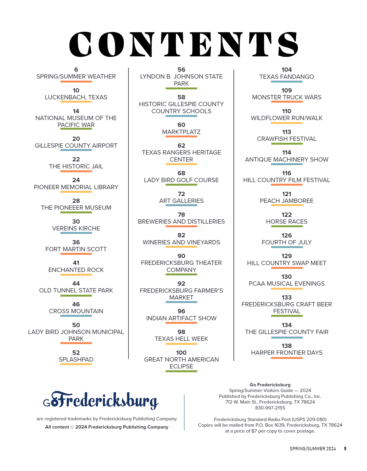 GoFredericksburg Visitors Guide Spring / Summer 20 - page 5