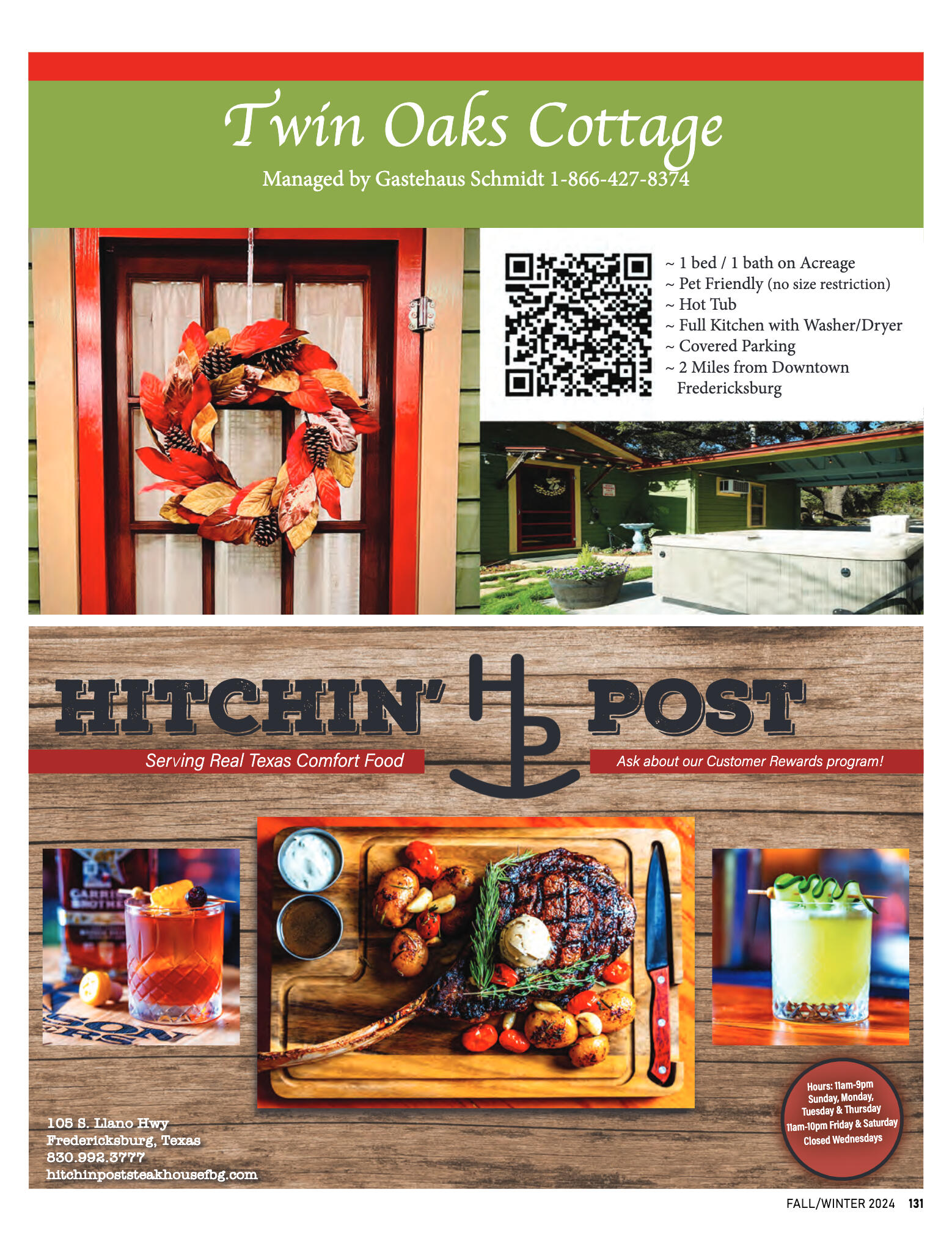 GoFredericksburg Visitors Guide Fall / Winter 2024 - page 131