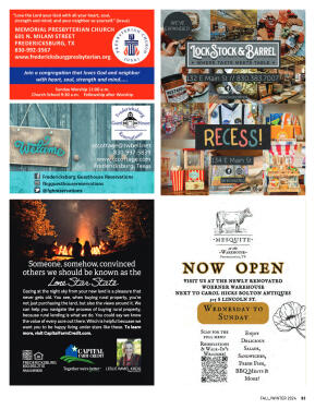 GoFredericksburg Visitors Guide Fall / Winter 2024 - page 83