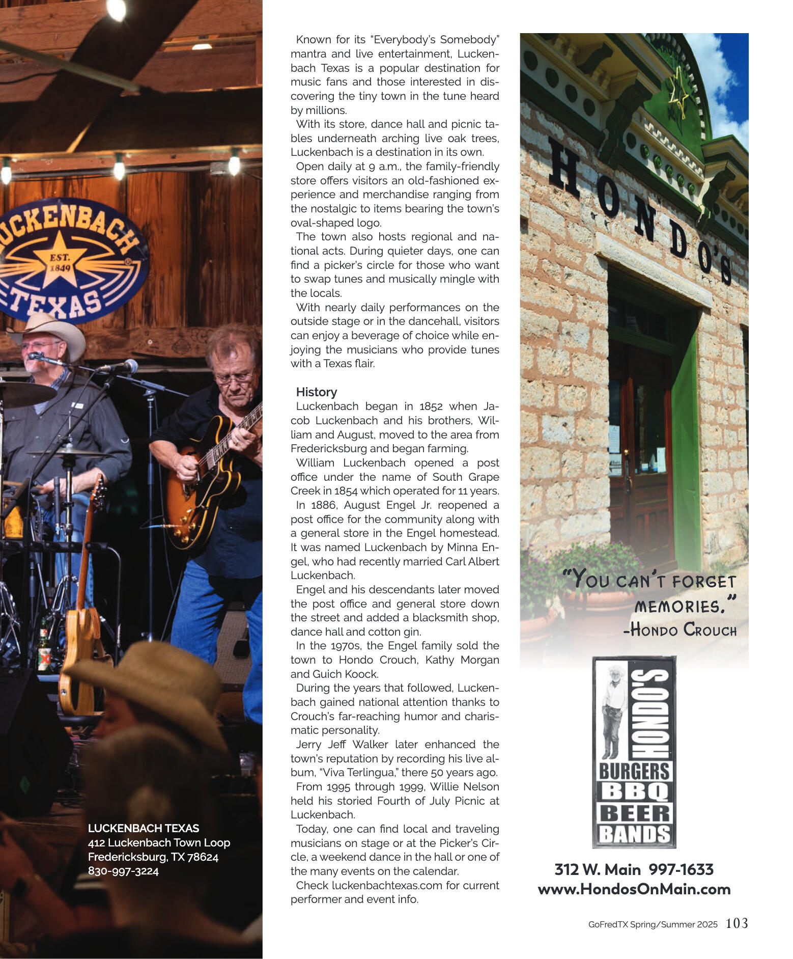 GoFredericksburg Visitors Guide Spring / Summer 20 - page 103