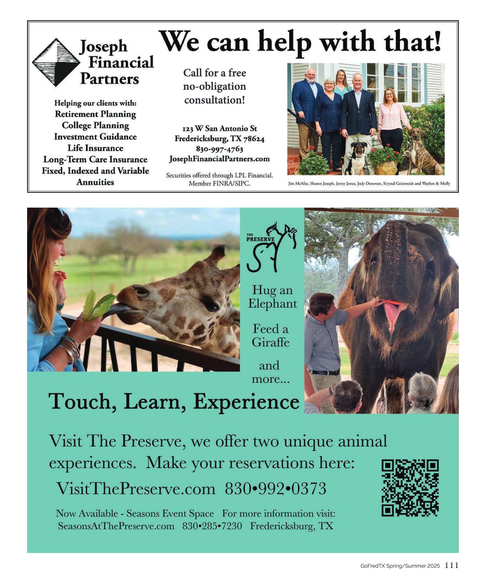 GoFredericksburg Visitors Guide Spring / Summer 20 - page 111