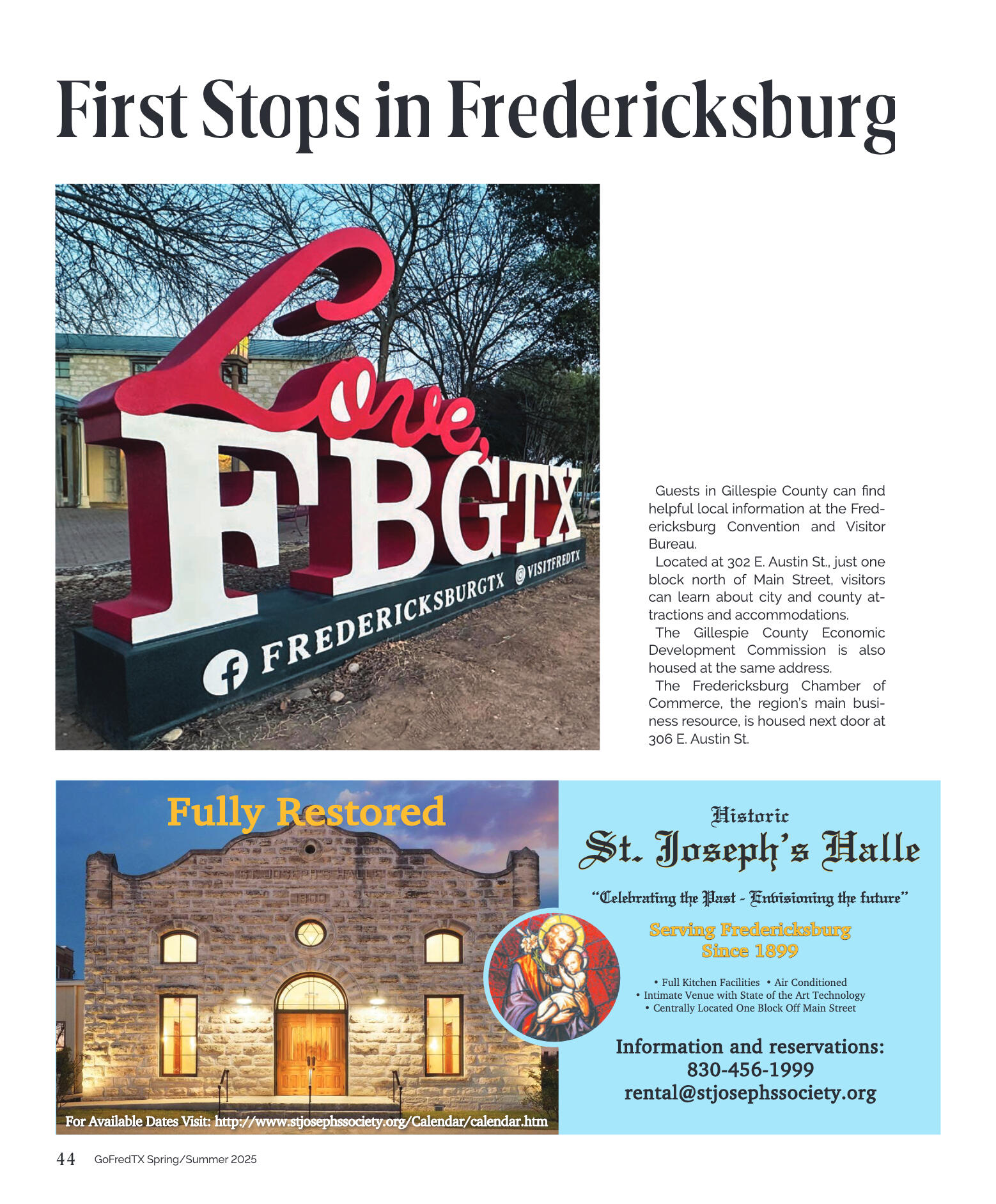 GoFredericksburg Visitors Guide Spring / Summer 20 - page 44