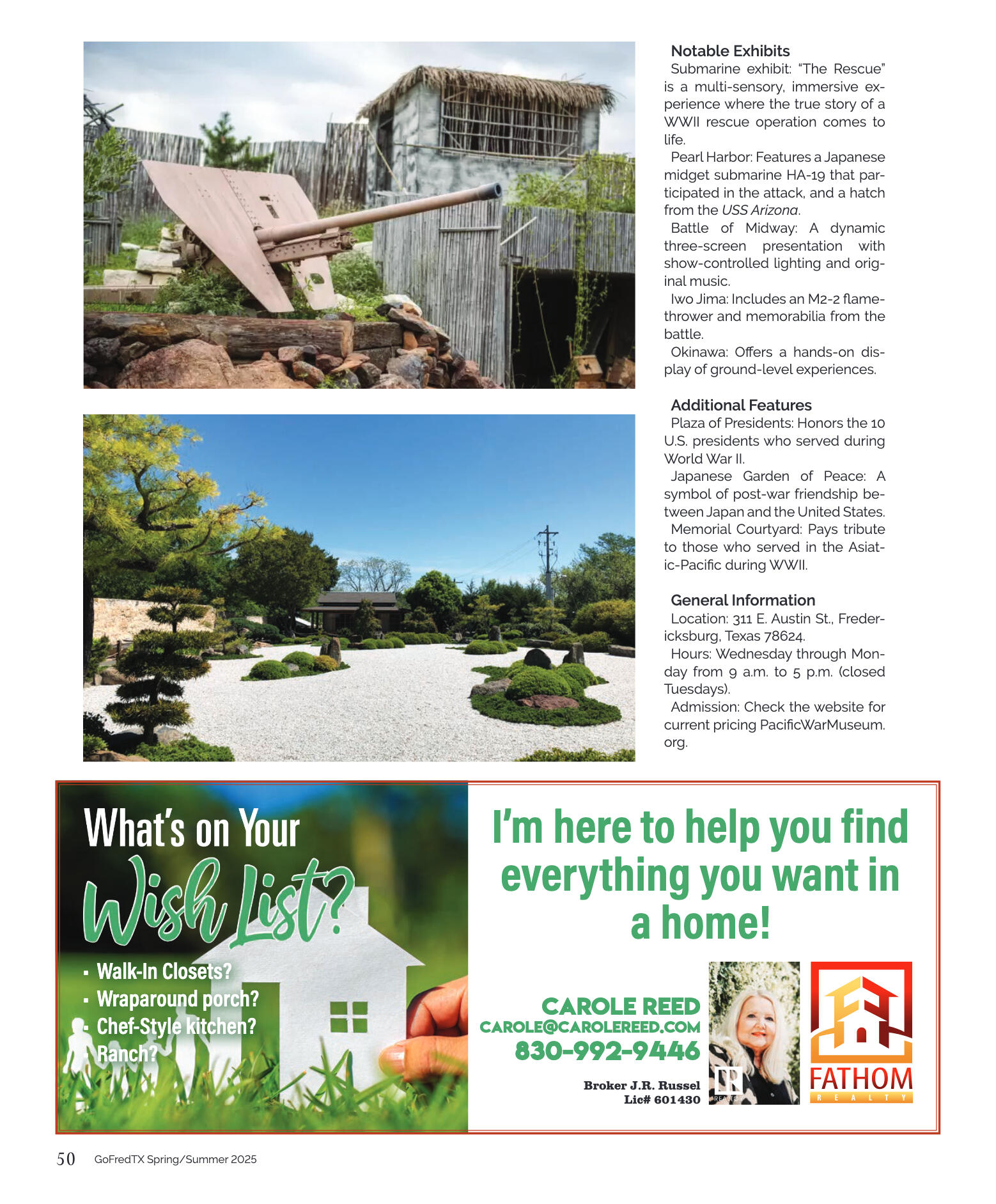 GoFredericksburg Visitors Guide Spring / Summer 20 - page 50