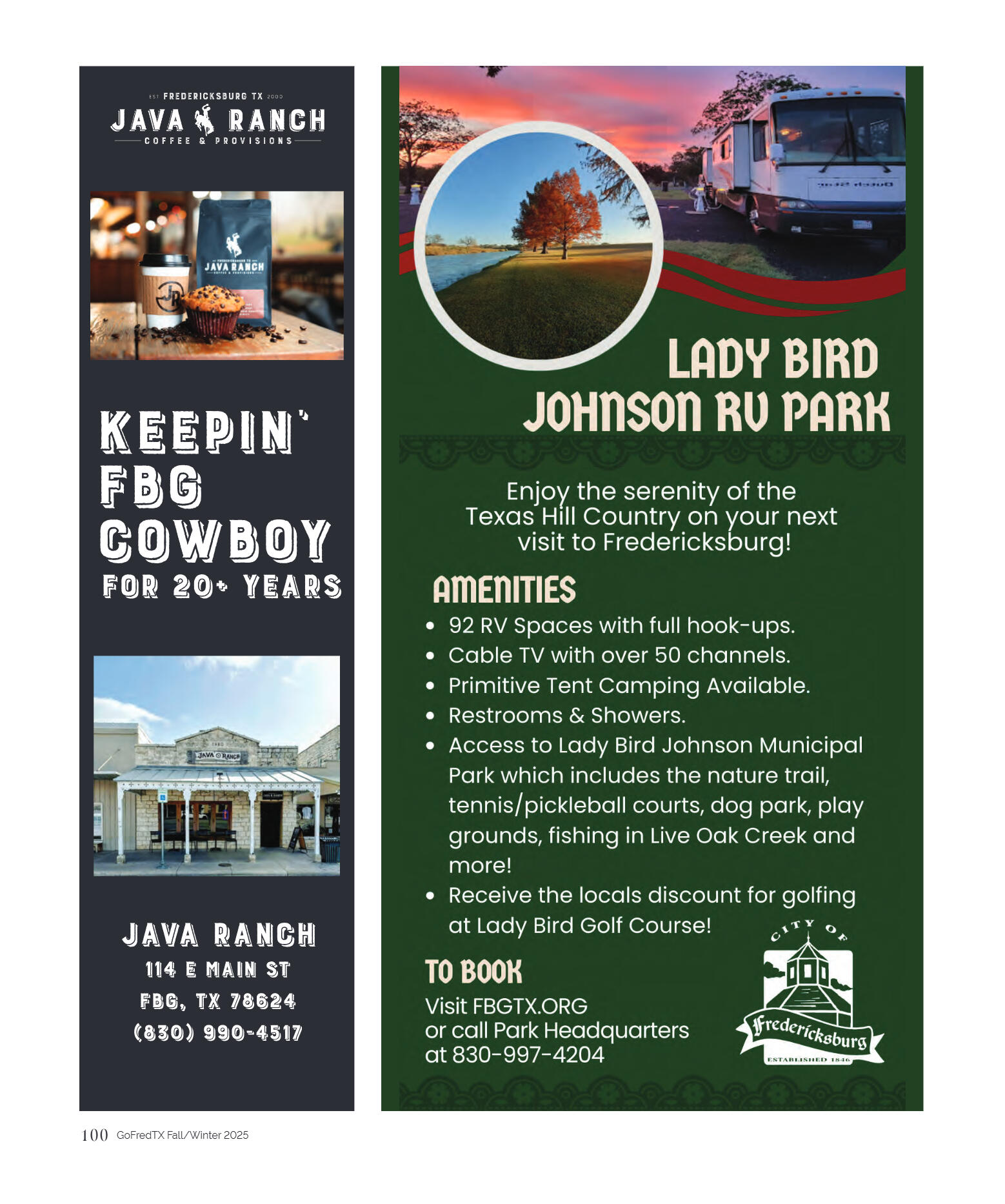 GoFredericksburg Visitors Guide Fall / Winter 2025 - page 100