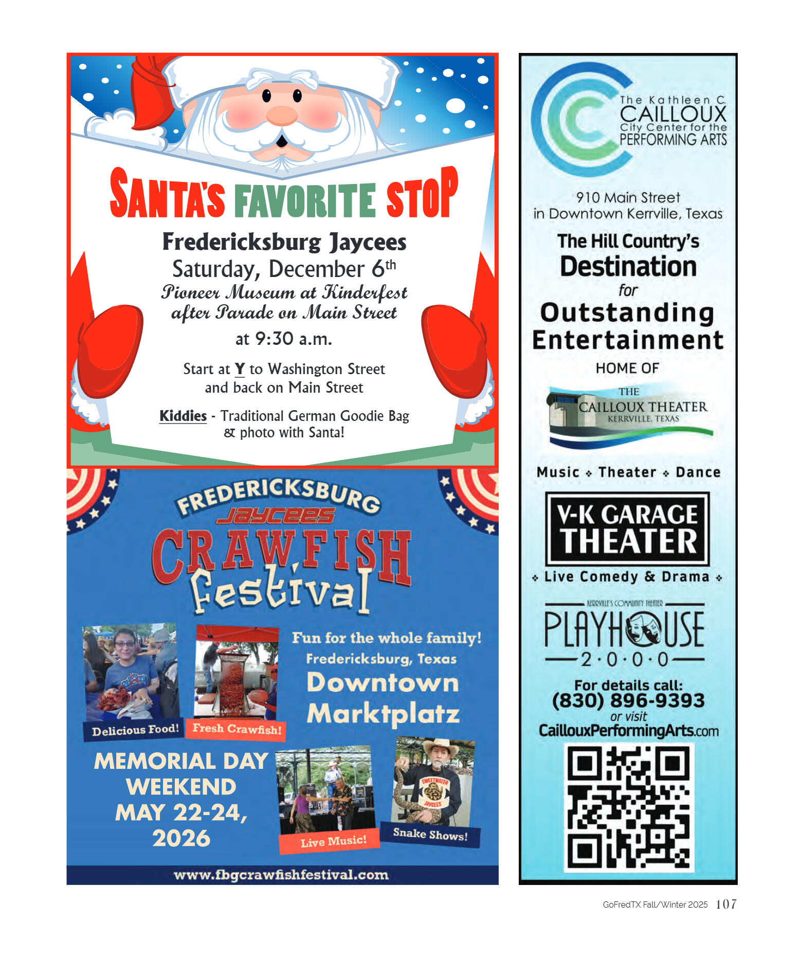 GoFredericksburg Visitors Guide Fall / Winter 2025 - page 107