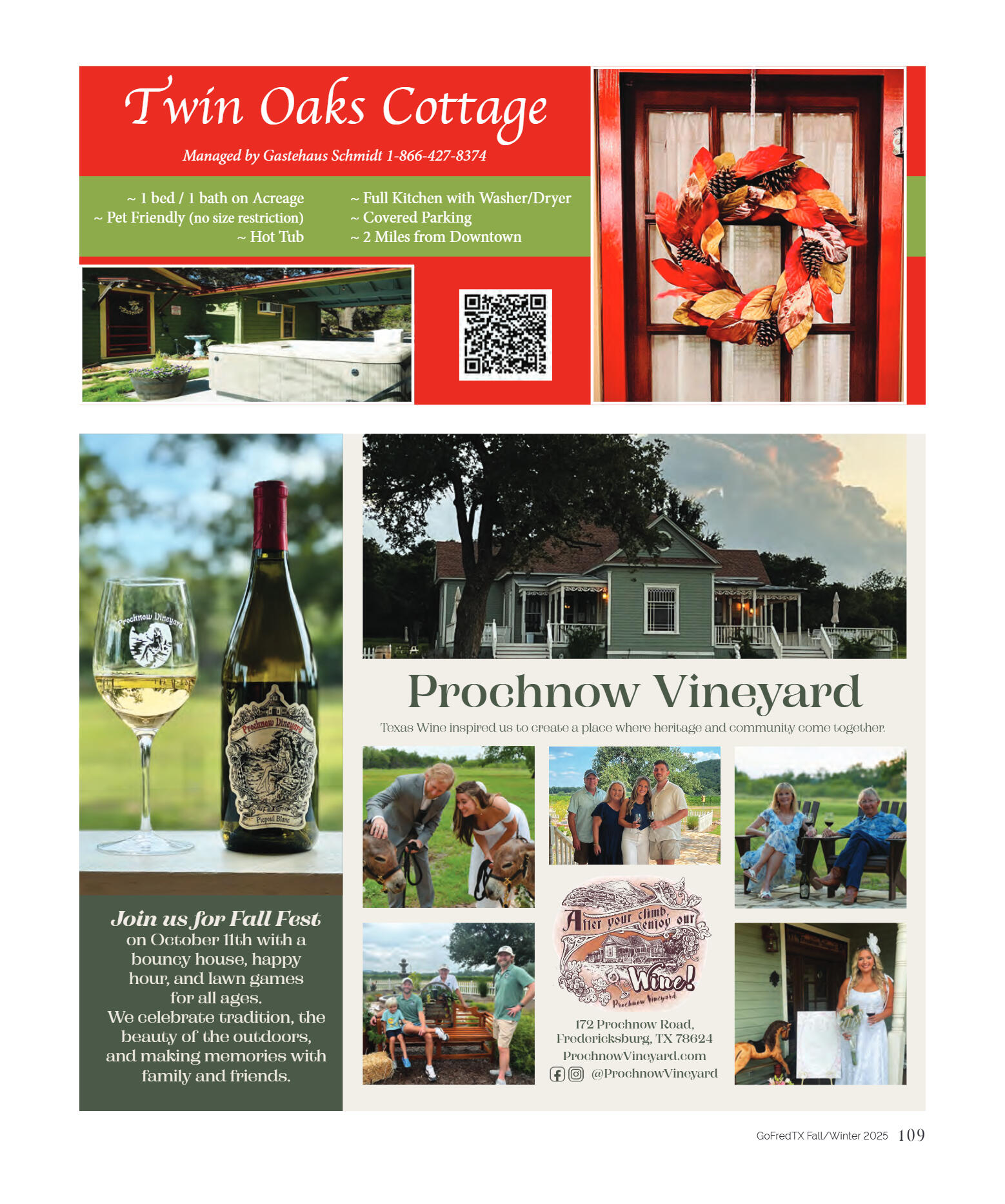 GoFredericksburg Visitors Guide Fall / Winter 2025 - page 109