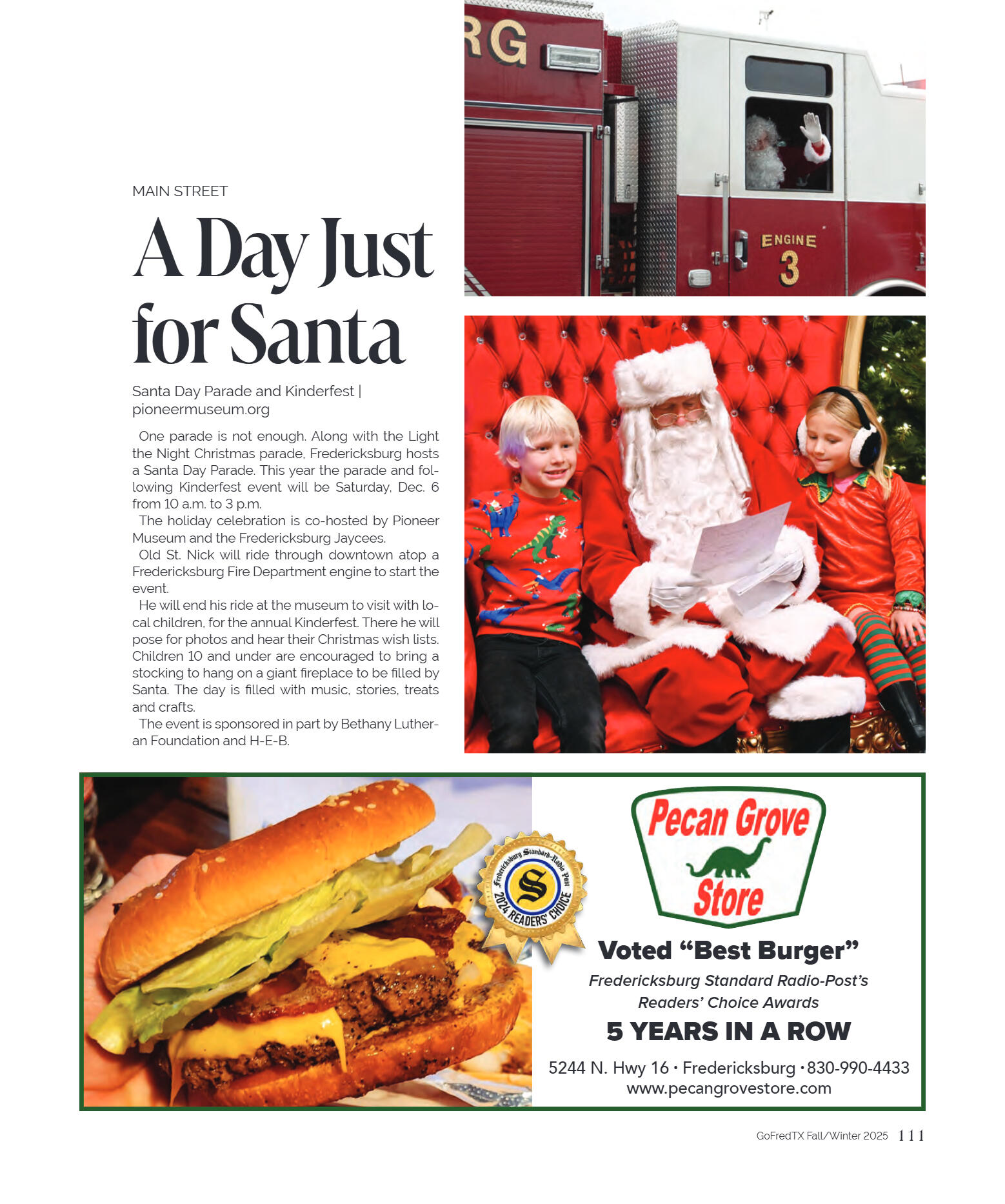 GoFredericksburg Visitors Guide Fall / Winter 2025 - page 111