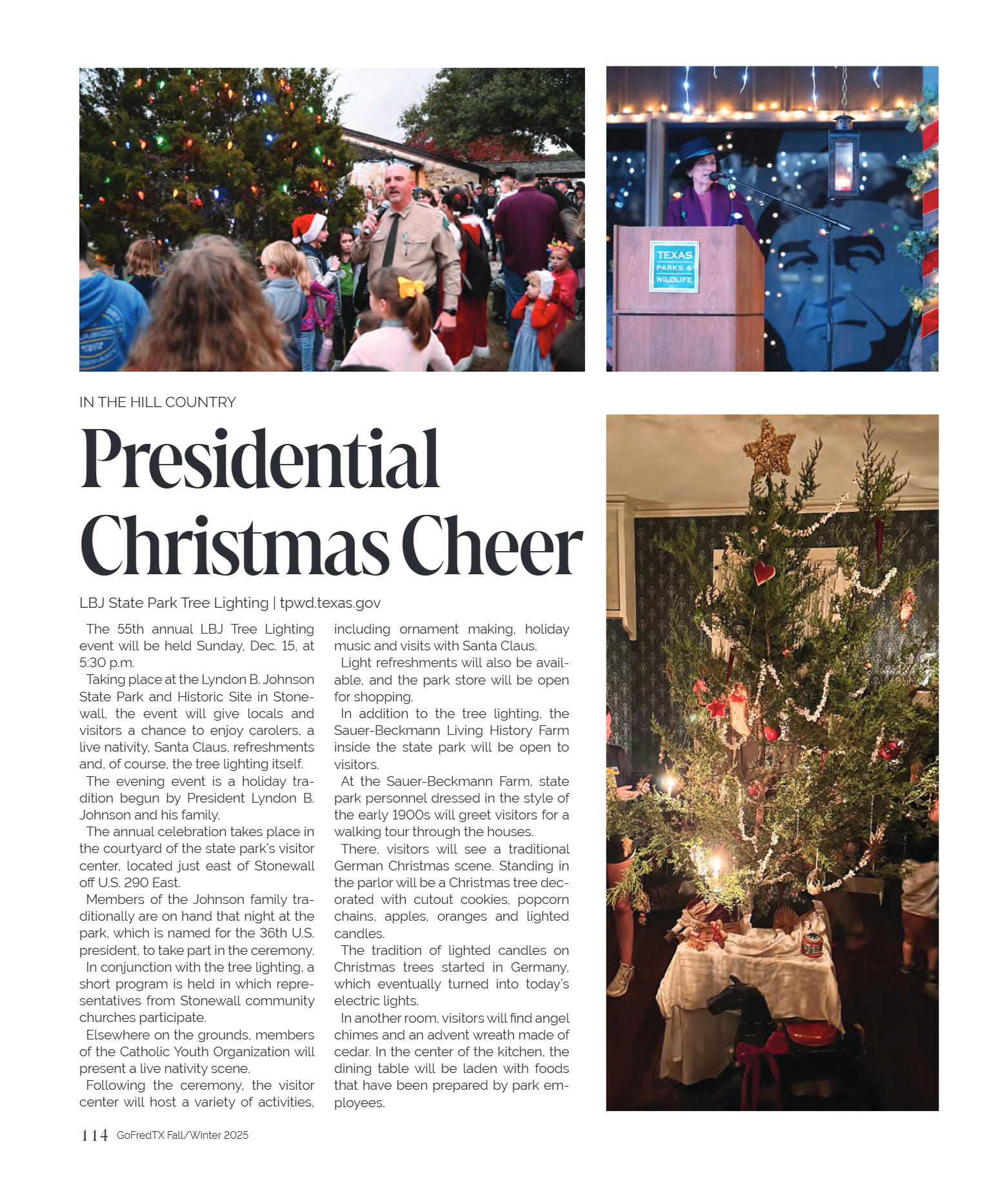 GoFredericksburg Visitors Guide Fall / Winter 2025 - page 114