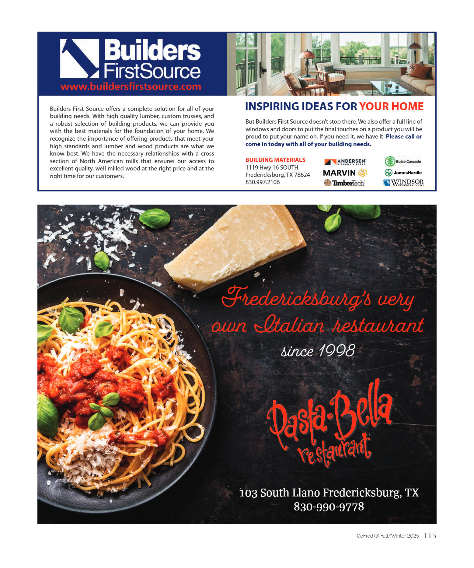 GoFredericksburg Visitors Guide Fall / Winter 2025 - page 115