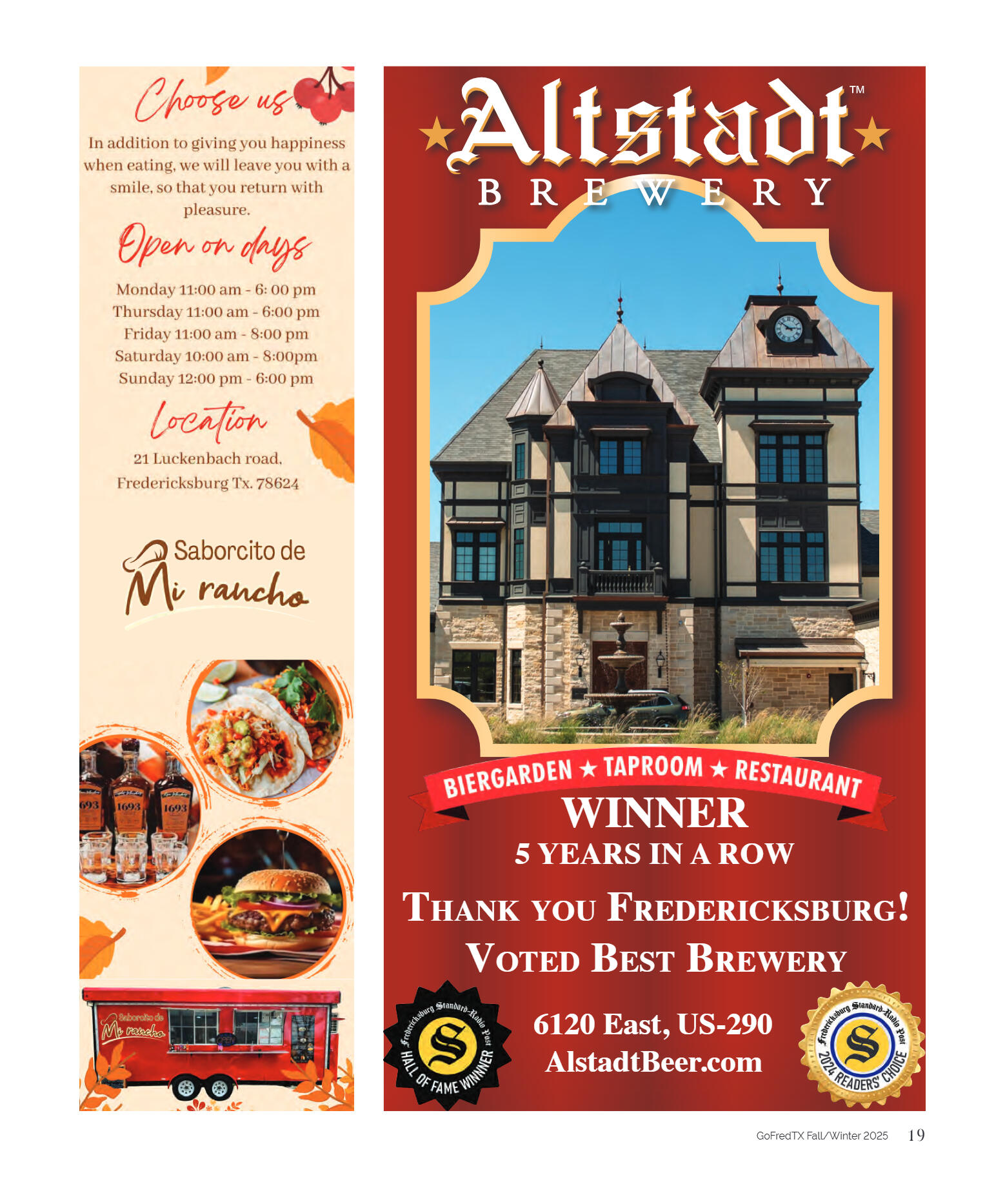 GoFredericksburg Visitors Guide Fall / Winter 2025 - page 19