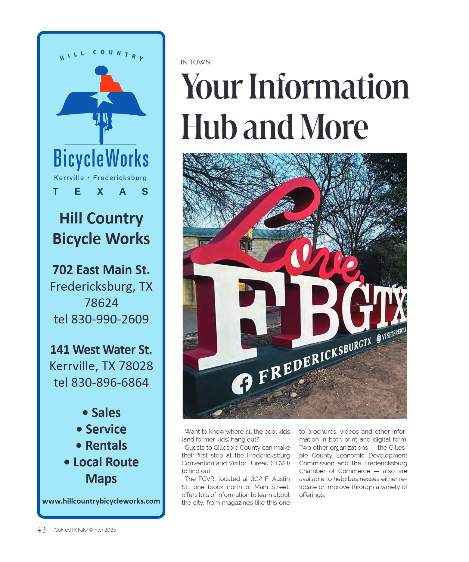 GoFredericksburg Visitors Guide Fall / Winter 2025 - page 42