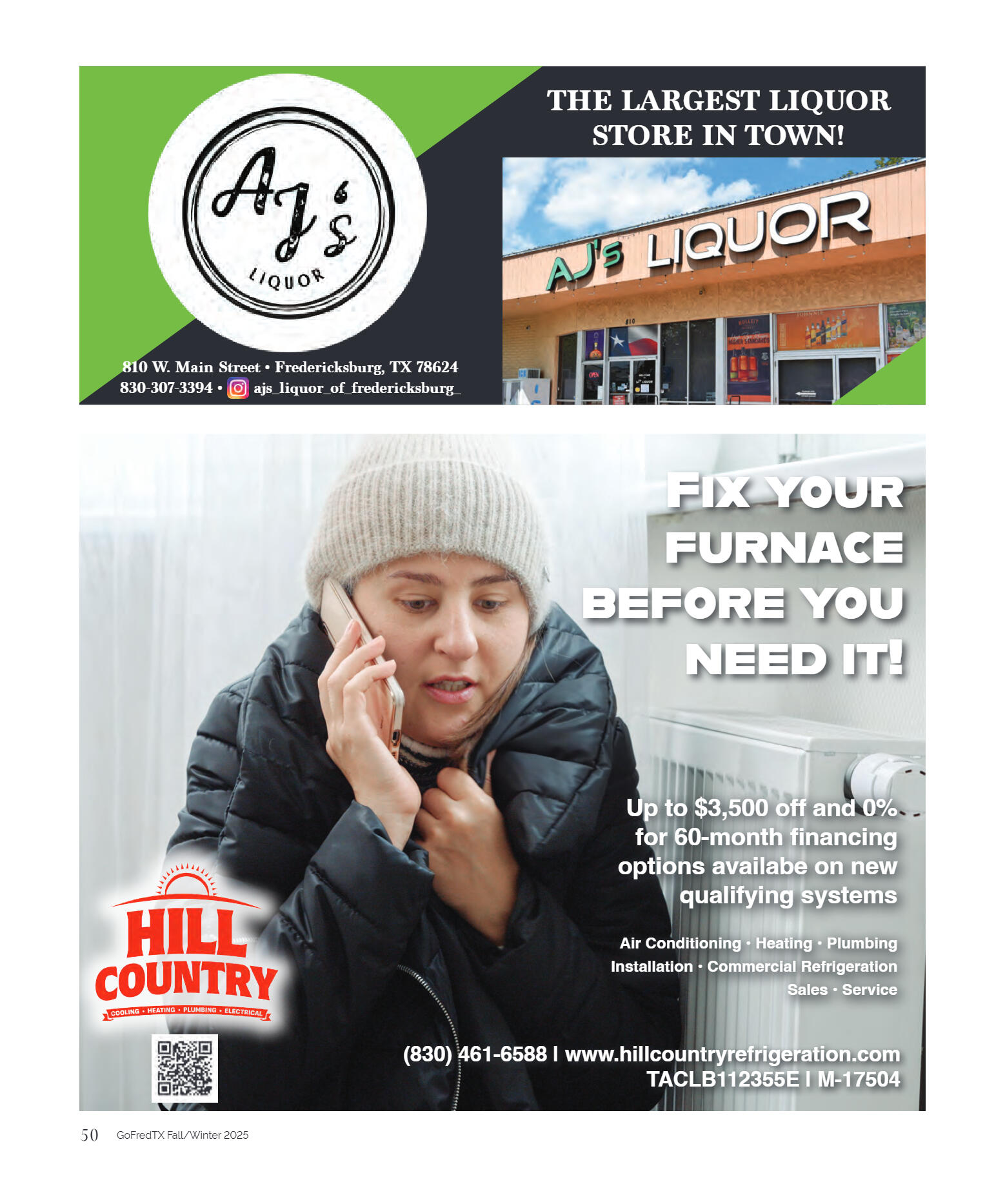 GoFredericksburg Visitors Guide Fall / Winter 2025 - page 50