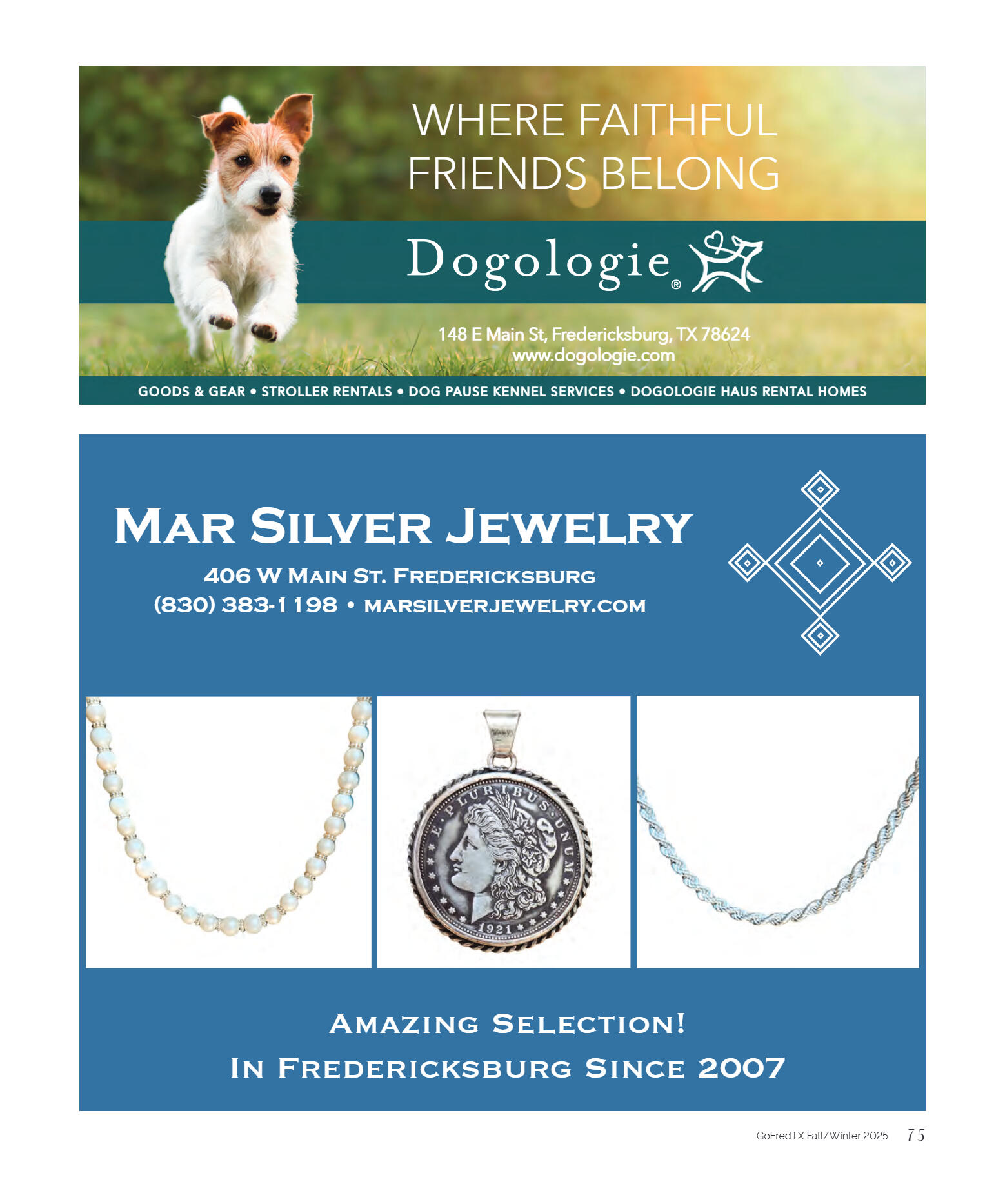 GoFredericksburg Visitors Guide Fall / Winter 2025 - page 75