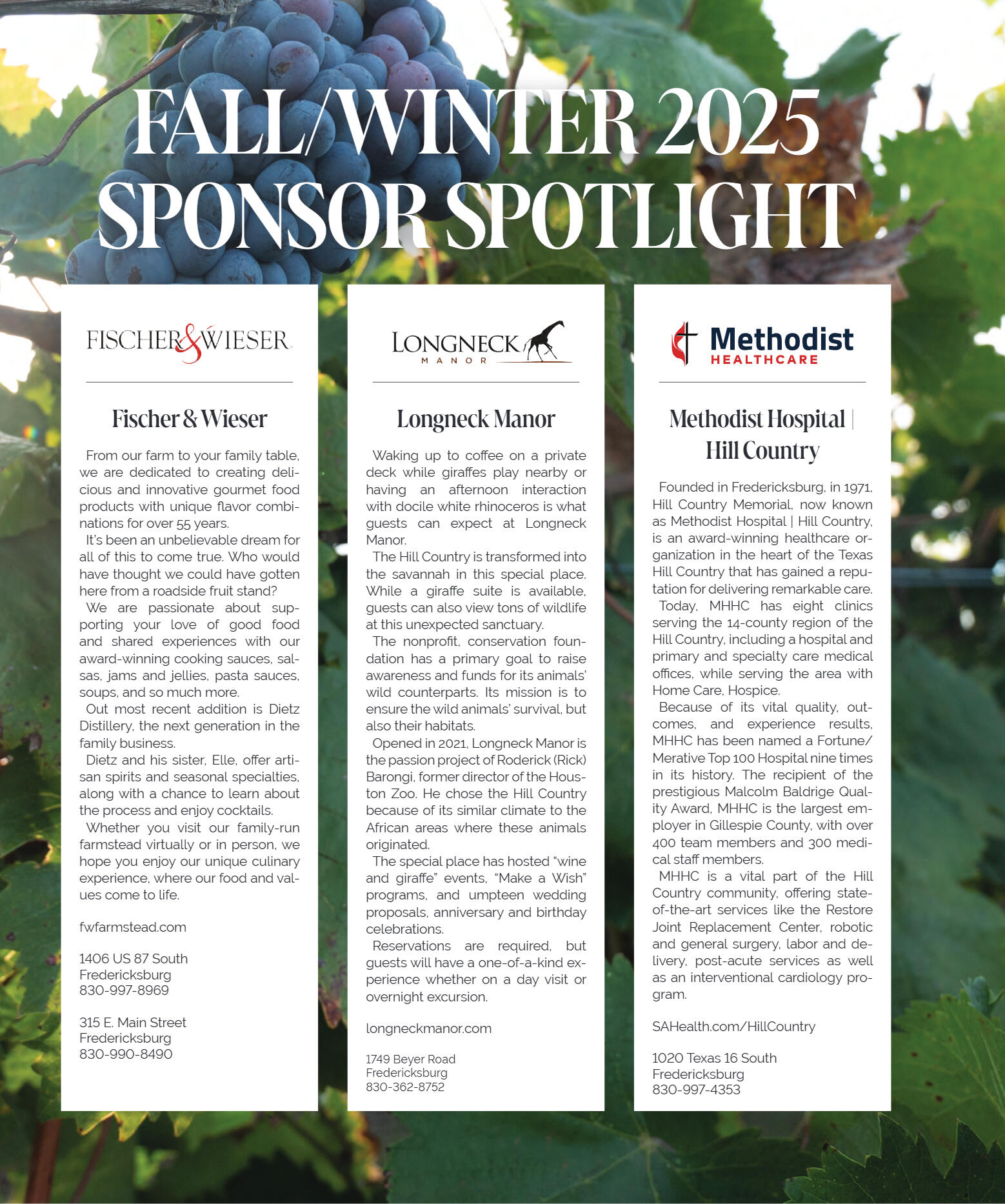 GoFredericksburg Visitors Guide Fall / Winter 2025 - page 8