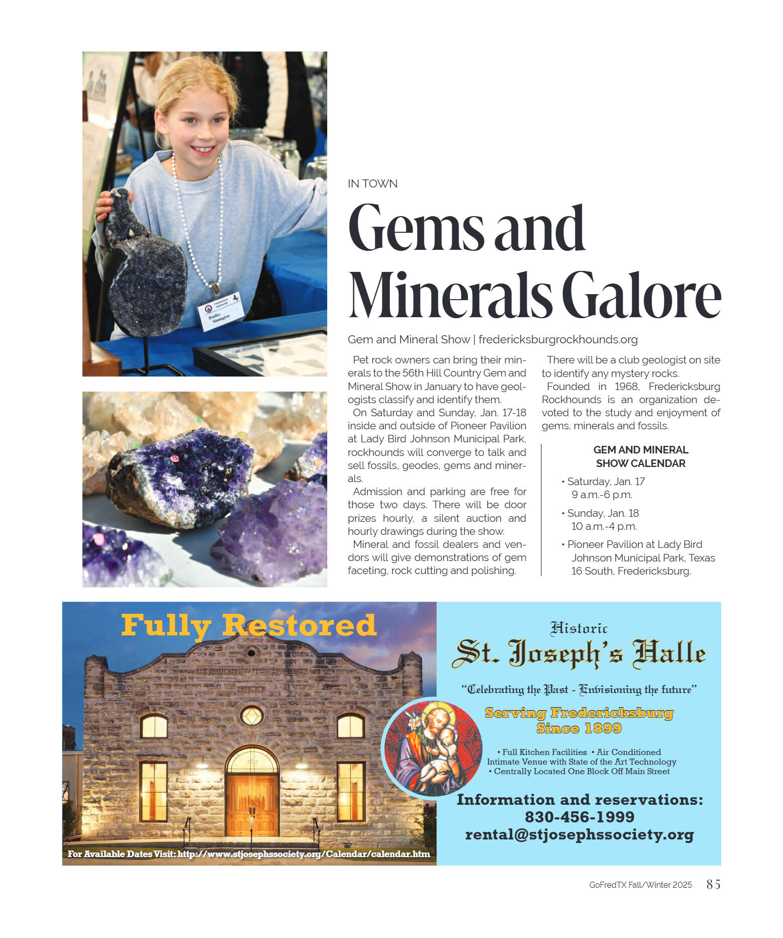 GoFredericksburg Visitors Guide Fall / Winter 2025 - page 85