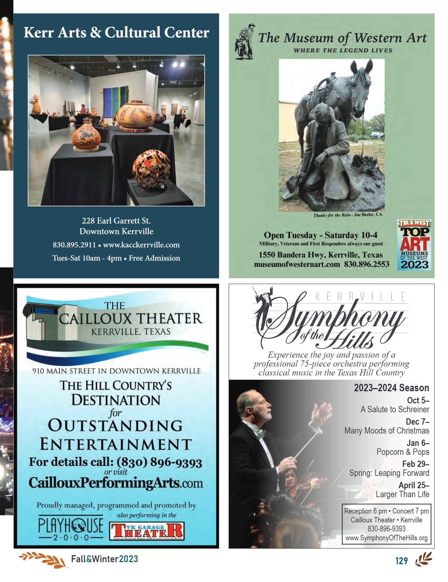 GoFredericksburg Visitors Guide Fall / Winter 2023 - page 131