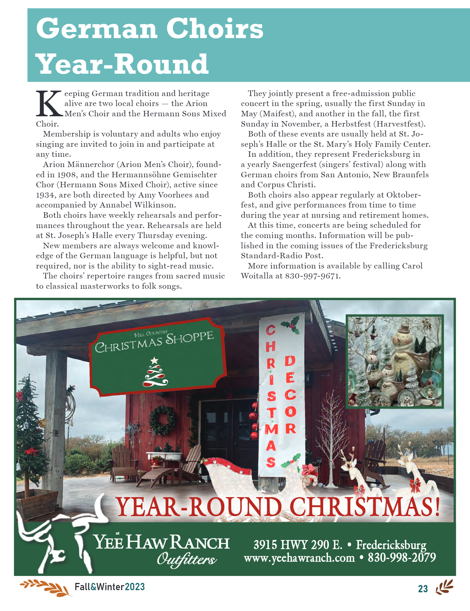 GoFredericksburg Visitors Guide Fall / Winter 2023 - page 25