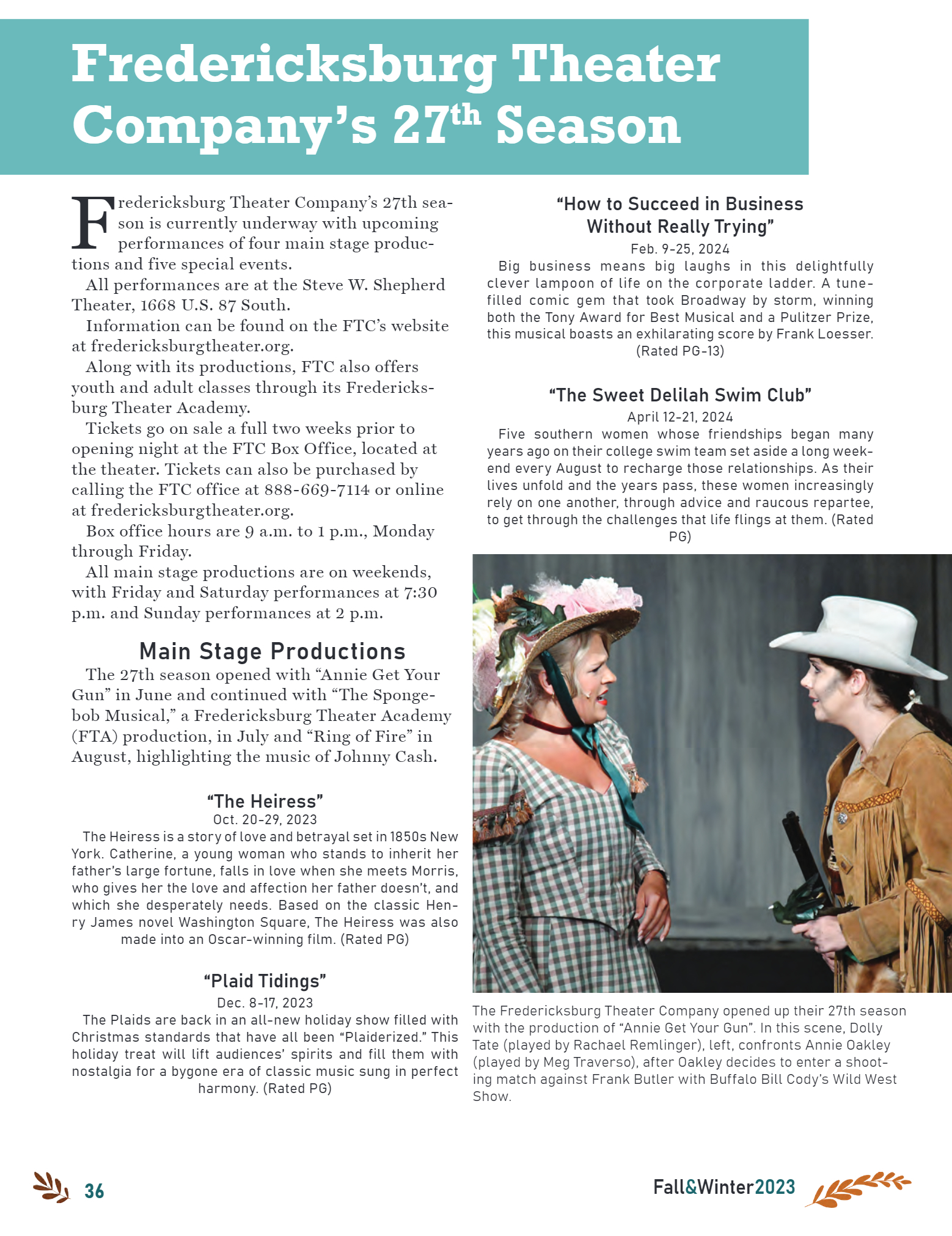 GoFredericksburg Visitors Guide Fall / Winter 2023 - page 38