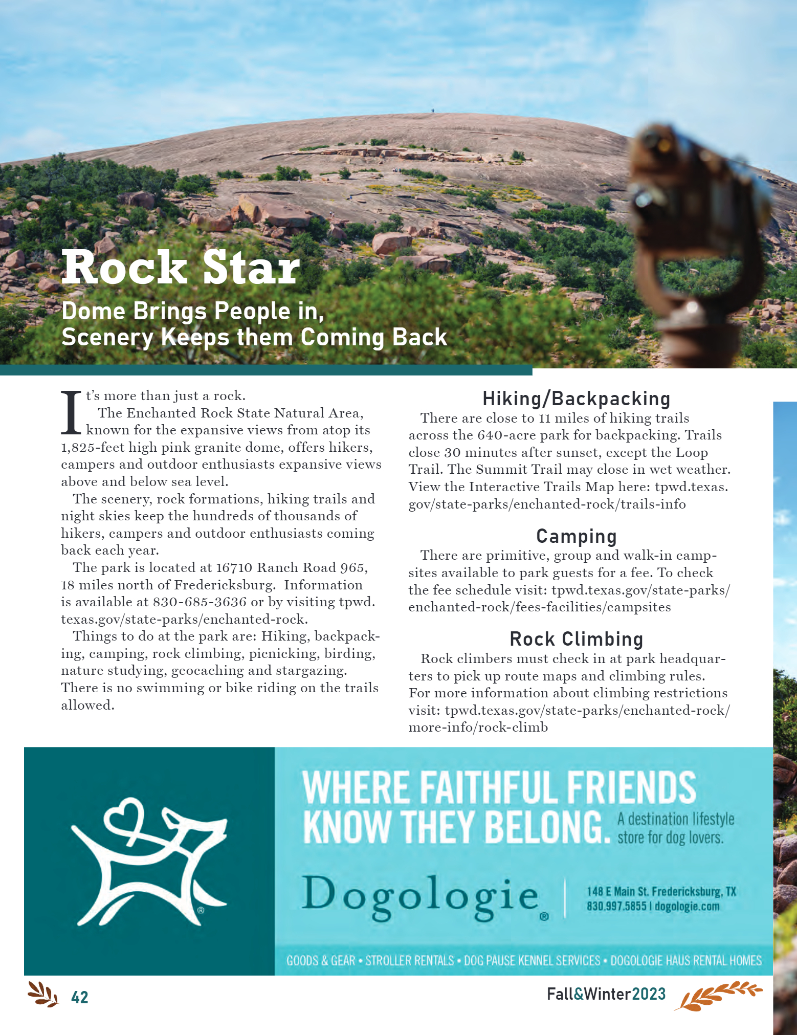 GoFredericksburg Visitors Guide Fall / Winter 2023 - page 44