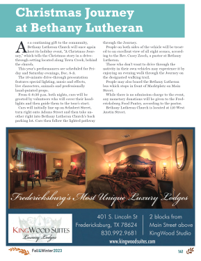 GoFredericksburg Visitors Guide Fall / Winter 2023 - page 143